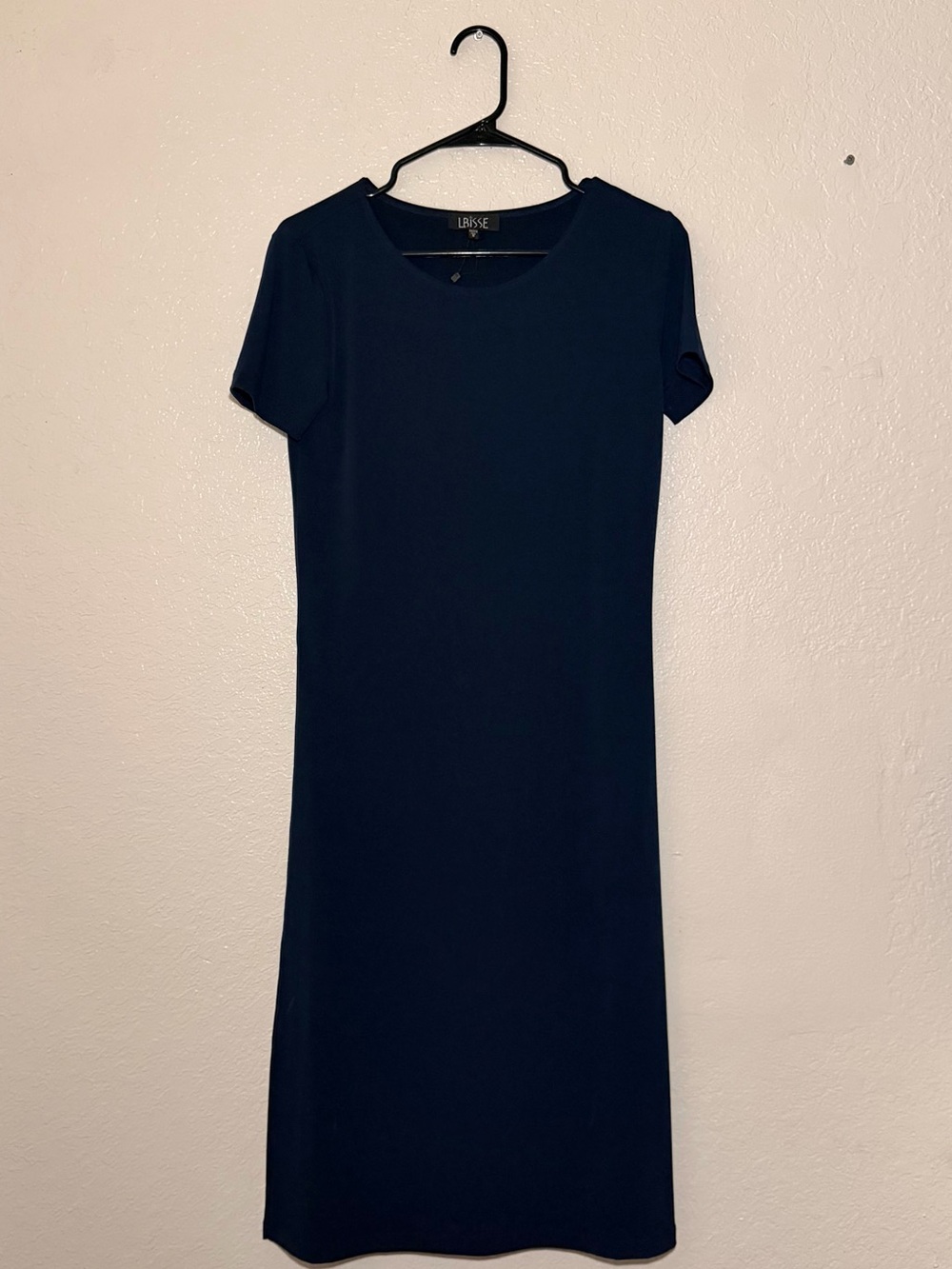 Lysse Midnight Navy Short-Sleeve Midi Dress
